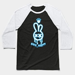 Ria Rabitt Blue Glow Baseball T-Shirt